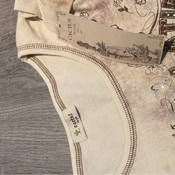 CACTUS VINTAGE CHOCOLATE SHIRT - Picture 3 of 3